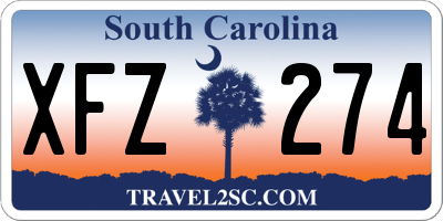 SC license plate XFZ274