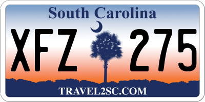 SC license plate XFZ275