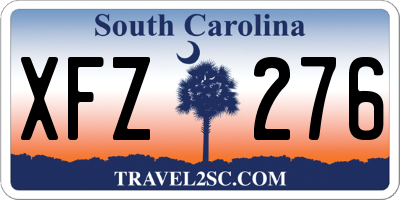 SC license plate XFZ276