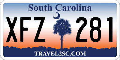 SC license plate XFZ281