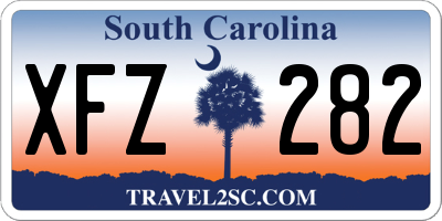 SC license plate XFZ282
