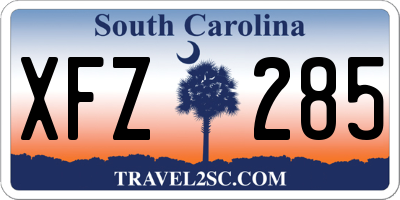 SC license plate XFZ285