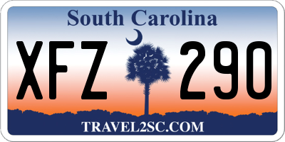 SC license plate XFZ290