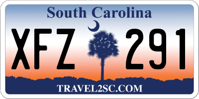 SC license plate XFZ291