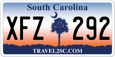SC license plate XFZ292