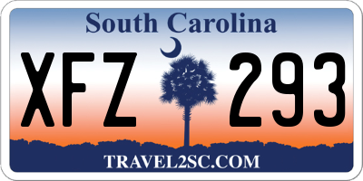 SC license plate XFZ293