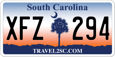 SC license plate XFZ294