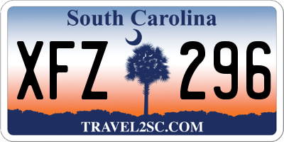 SC license plate XFZ296
