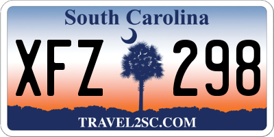 SC license plate XFZ298