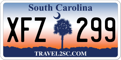 SC license plate XFZ299