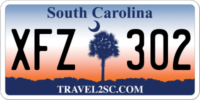 SC license plate XFZ302