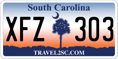 SC license plate XFZ303