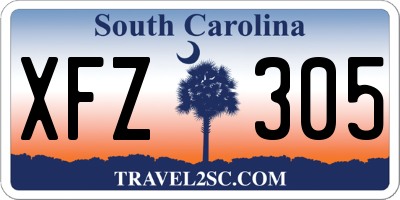 SC license plate XFZ305