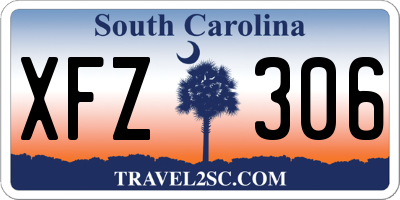 SC license plate XFZ306