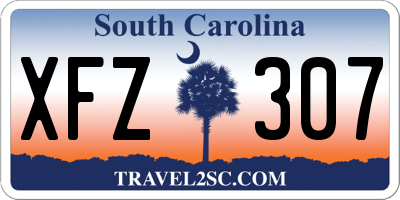SC license plate XFZ307