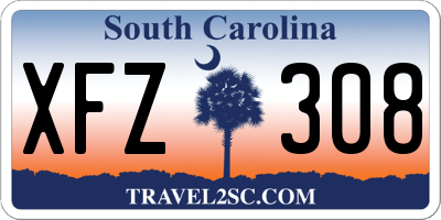 SC license plate XFZ308