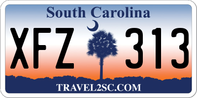 SC license plate XFZ313