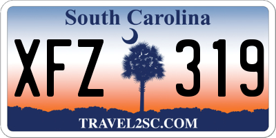 SC license plate XFZ319