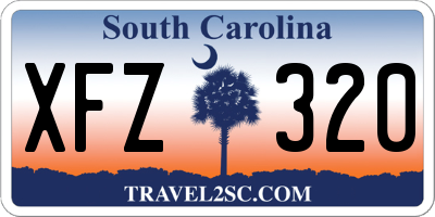 SC license plate XFZ320
