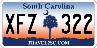 SC license plate XFZ322