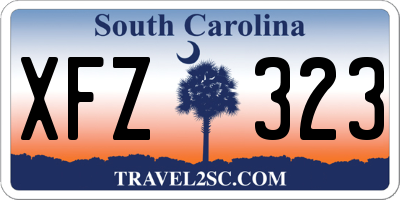 SC license plate XFZ323