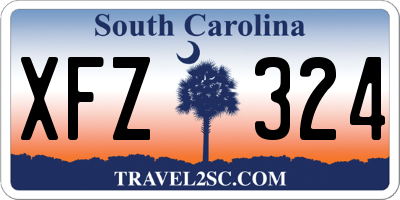 SC license plate XFZ324