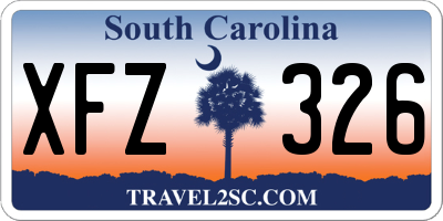 SC license plate XFZ326