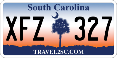 SC license plate XFZ327