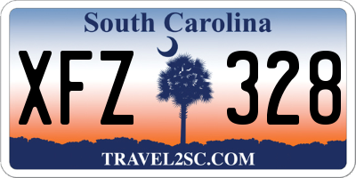 SC license plate XFZ328