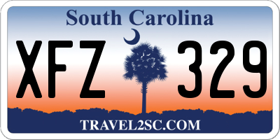 SC license plate XFZ329