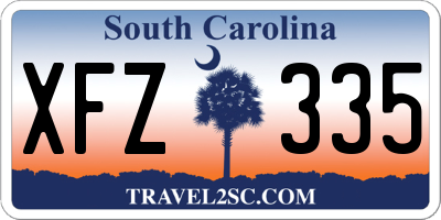 SC license plate XFZ335