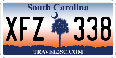SC license plate XFZ338