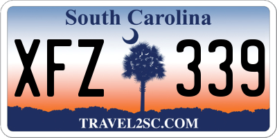 SC license plate XFZ339