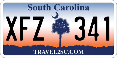 SC license plate XFZ341