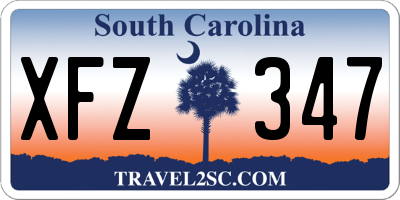 SC license plate XFZ347
