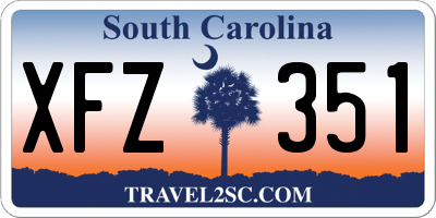 SC license plate XFZ351