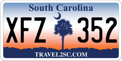 SC license plate XFZ352