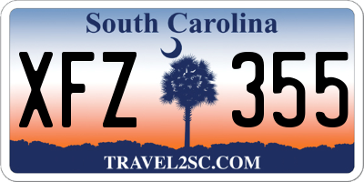SC license plate XFZ355