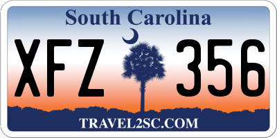 SC license plate XFZ356