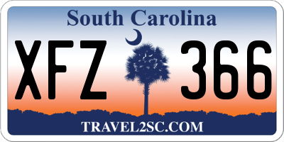SC license plate XFZ366