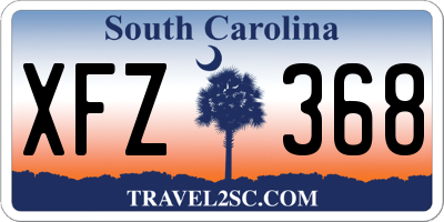 SC license plate XFZ368