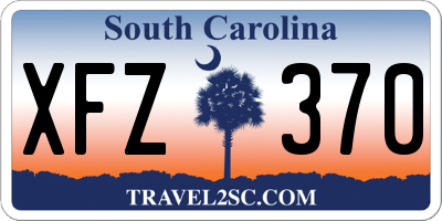 SC license plate XFZ370