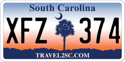 SC license plate XFZ374