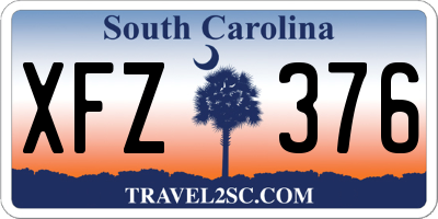 SC license plate XFZ376