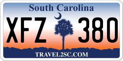 SC license plate XFZ380