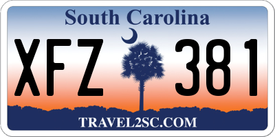 SC license plate XFZ381