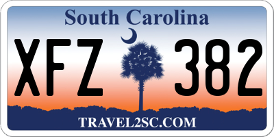 SC license plate XFZ382