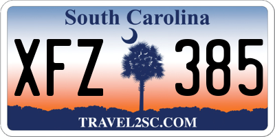 SC license plate XFZ385