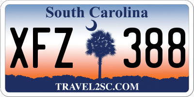 SC license plate XFZ388
