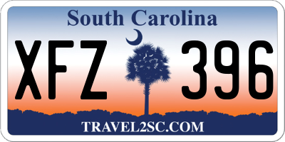 SC license plate XFZ396